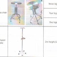 SS STOOL & DRIP STAND-DELUX